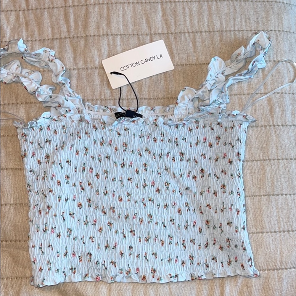 floral crop top
